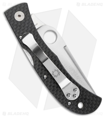 Spyderco Jess Horn Lock Back Knife Carbon Fiber (3.2" Cru-Wear) C38CFP