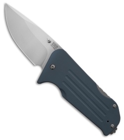 Main Street Broadway Lockback Drop Point Denim G-10 (3.00" Stonewash)
