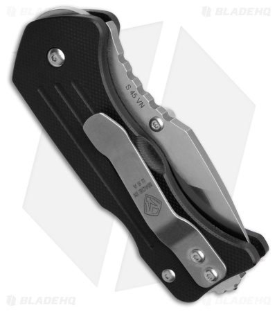 Main Street Lombard Lockback Drop Point Black G-10 (2.625" Stonewash)