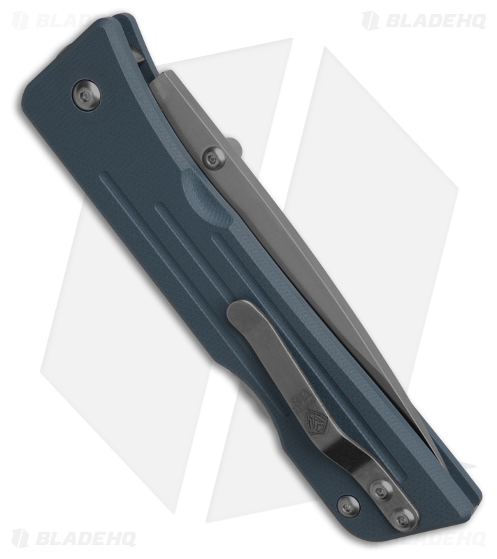 Main Street Route 66 Lockback Tanto Denim Blue G-10