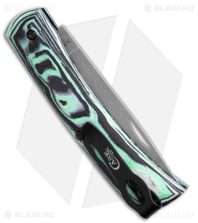 Case Knives Sod Buster Jr. Knife Seafoam Green G-10 (2.8" SW) 66384