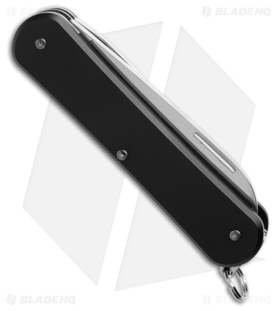 Fox Knives Vulpis 3-in-1 Slipjoint Knife Black Alum (2.2" Polish) FX-VP130-3 BK