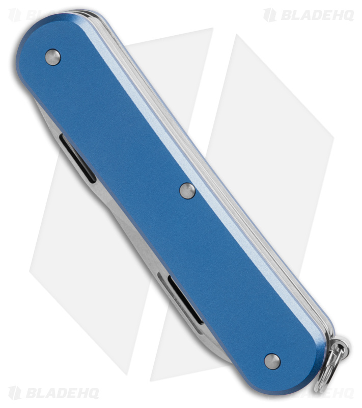 Fox Knives Vulpis 3-in-1 Slipjoint Knife Blue Alum (2.2" Polish) FX-VP130-3 SB