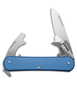 Fox Knives Vulpis 3-in-1 Slipjoint Knife Blue Alum (2.2" Polish) FX-VP130-3 SB