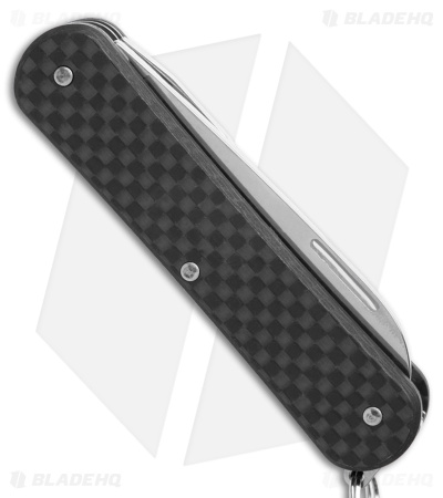 Fox Knives Vulpis 3-in-1 Slipjoint Knife Carbon Fiber (2.2" Polish)FX-VP130-3 CF