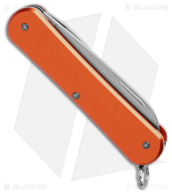 Fox Knives Vulpis 3-in-1 Slipjoint Knife Orange Alum (2.2" Polish) FX-VP130-3 OR