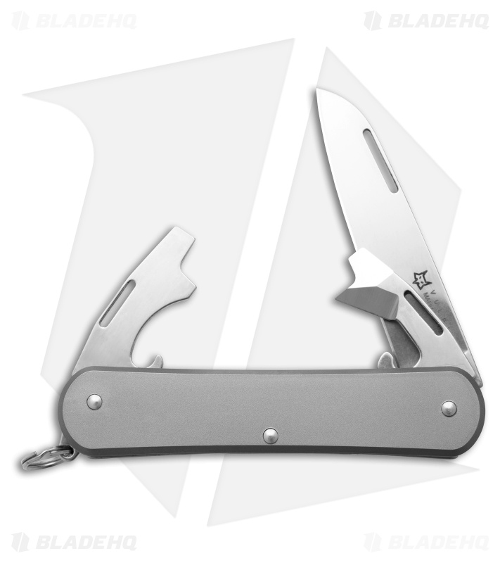 Fox Knives Vulpis 3-in-1 Slipjoint Knife Titanium (2.2" Polished) FX-VP130-3 TI