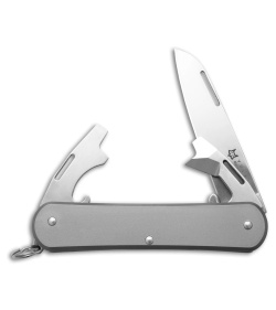 Fox Knives Vulpis 3-in-1 Slipjoint Knife Titanium (2.2" Polished) FX-VP130-3 TI