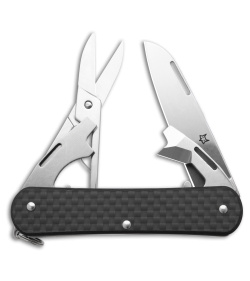 Fox Knives Vulpis 4-in-1 Slipjoint Knife Carbon Fiber (2.2" Polish)FX-VP130-F4CF