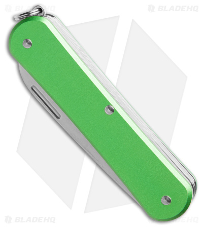 Fox Knives Vulpis 4-in-1 Slipjoint Knife Green Alum (2.2" Polish) FX-VP130-S4 OD