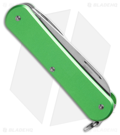 Fox Knives Vulpis 4-in-1 Slipjoint Knife Green Alum (2.2" Polish) FX-VP130-F4 OD