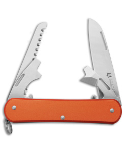 Fox Knives Vulpis 4-in-1 Slipjoint Knife Orange Alum (2.2" Polish) FX-VP130-S4OR