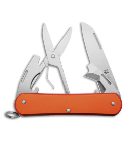 Fox Knives Vulpis 4-in-1 Slipjoint Knife Orange Alum (2.2" Polish) FX-VP130-F4OR