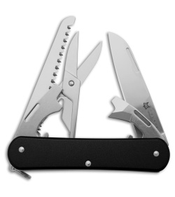 Fox Knives Vulpis 5-in-1 Slipjoint Knife Black Alum (2.2" Polish) FX-VP130-SF5BK
