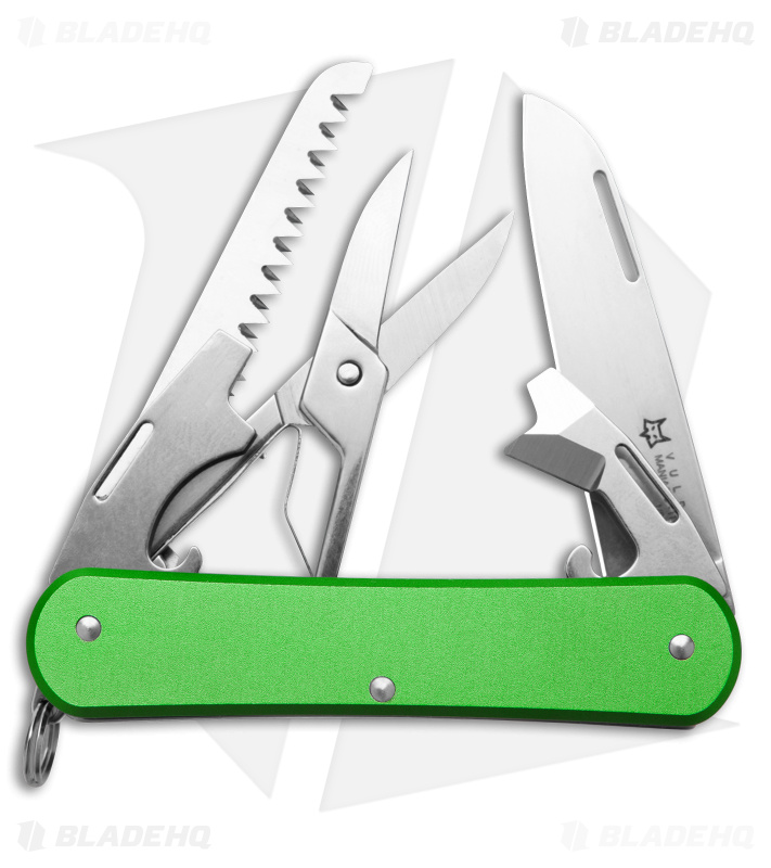 Fox Vulpis 5-in-1 Knife Green + Saw + Scissors