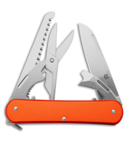 Fox Knives Vulpis 5-in-1 Slipjoint Knife Orange Alum (2.2" Polish)FX-VP130-SF5OR