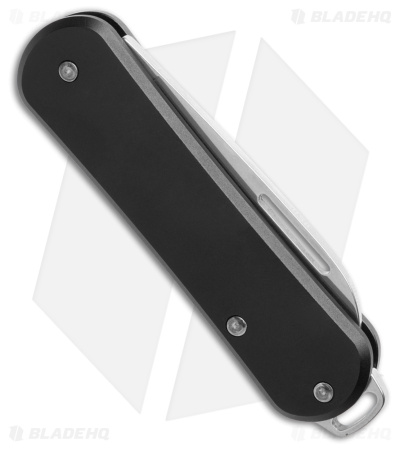 Fox Knives Vulpis Slipjoint Knife Black Aluminum (1.8" Polish) FX-VP108 BK