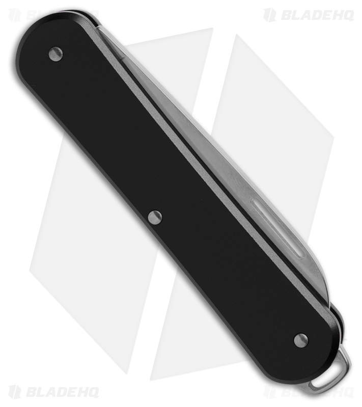 Fox Knives Vulpis Slipjoint Knife Black Aluminum (2.2" Polished) FX-VP130 BK