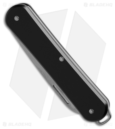 Fox Knives Vulpis Slipjoint Knife Black Aluminum (2.2" Polished) FX-VP130 BK