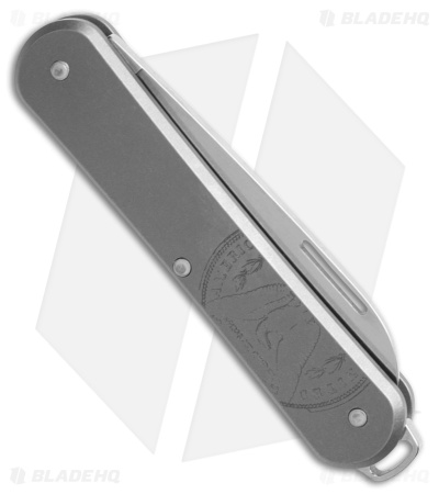Fox Knives Vulpis Slipjoint Knife Gray Alum (2.25" Polish) FA-VP130 TIMD