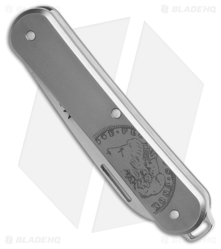 Fox Knives Vulpis Slipjoint Knife Gray Alum (2.25" Polish) FA-VP130 TIMD