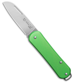 Fox Knives Vulpis Slipjoint Knife Green Alum (1.8" Polish) FX-VP108 OD