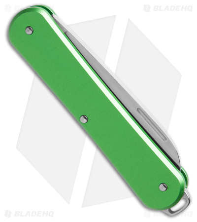 Fox Knives Vulpis Slipjoint Knife Green Alum (2.2" Polish) FX-VP130 OD