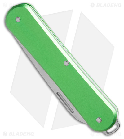 Fox Knives Vulpis Slipjoint Knife Green Alum (2.2" Polish) FX-VP130 OD