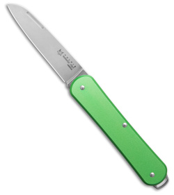 Fox Knives Vulpis Slipjoint Knife Green Alum (2.2" Polish) FX-VP130 OD