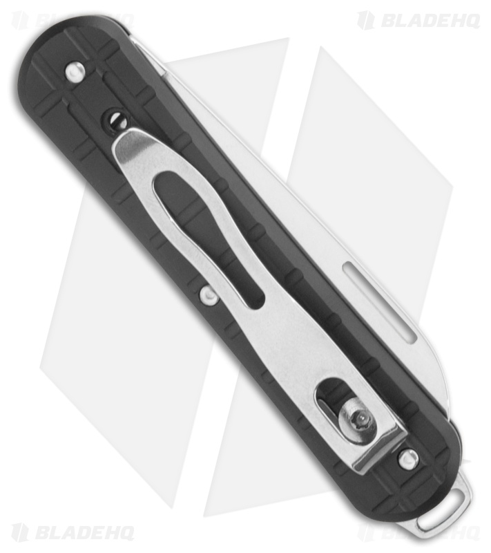 Fox Knives Vulpis Slipjoint Knife Grenade Black Aluminum (2.2" Polished)
