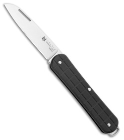 Fox Knives Vulpis Slipjoint Knife Grenade Black Aluminum (2.2" Polished)