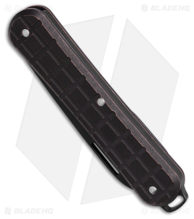 Fox Knives Vulpis Slipjoint Knife Grenade Bronze Titanium (2.2" Black Stonewash)
