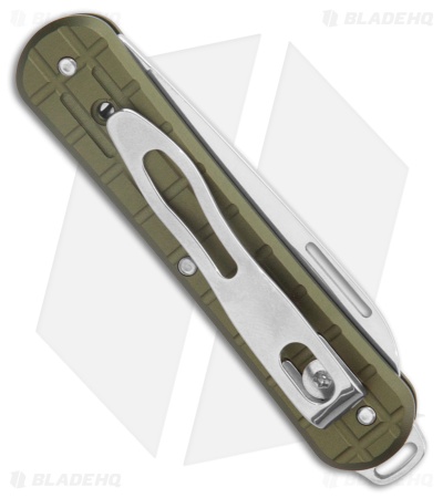 Fox Knives Vulpis Slipjoint Knife Grenade Green Aluminum (2.2" Polished)