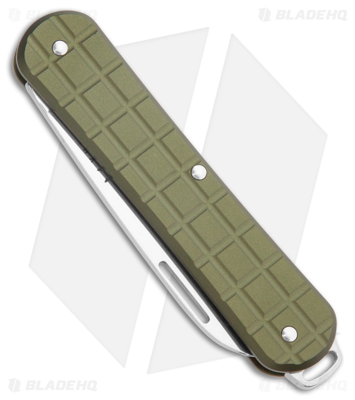 Fox Knives Vulpis Slipjoint Knife Grenade Green Aluminum (2.2" Polished)