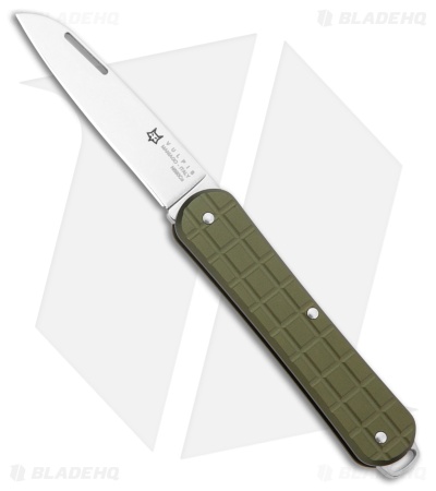 Fox Knives Vulpis Slipjoint Knife Grenade Green Aluminum (2.2" Polished)