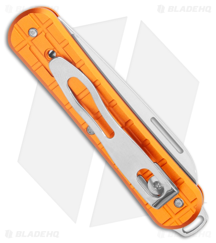 Fox Knives Vulpis Slipjoint Knife Grenade Orange Aluminum (2.2" Polished)