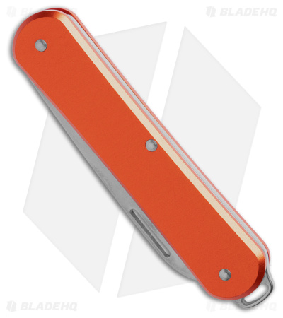 Fox Knives Vulpis Slipjoint Knife Orange Aluminum (2.16" Polished) FX-VP130 OR