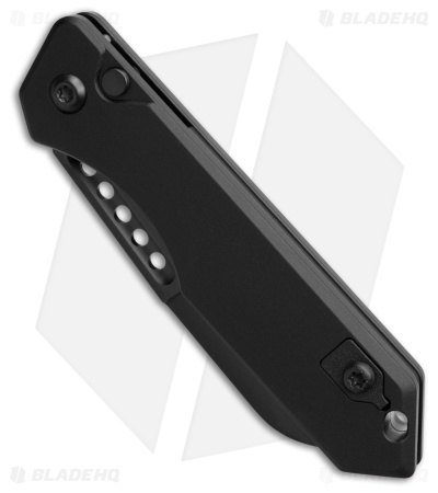 Heretic Jinn Prototype Auto Button Lock Black DLC Aluminum (3" Black)