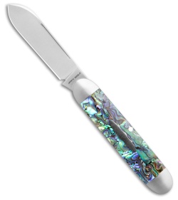 Jack Wolf Knives Equal End Slip Joint Knife Abalone (2.75" Satin)