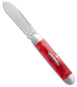 Jack Wolf Knives Equal End Slip Joint Knife Smooth Red Bone (2.75" Satin)
