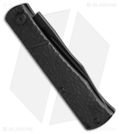 NotoriousEDC Kingpin Slip Joint Knife Black Jigged Ti (2.8" Black)