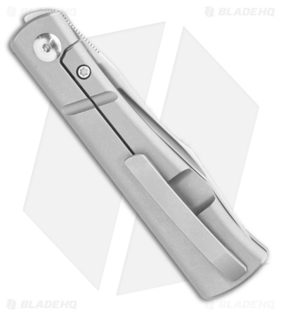NotoriousEDC Kingpin MagnaCut Frame Lock Knife Stonewash Titanium (2.8" SW)