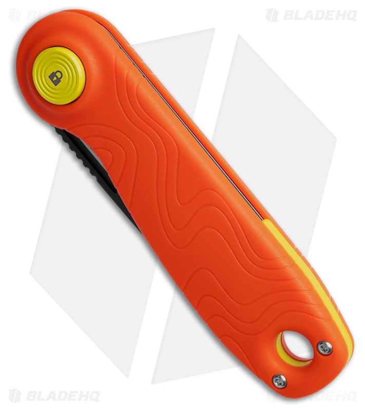 UCO Ingalls Switch-Lock Knife Tiger Orange GRN (2.6" Black TiNi)