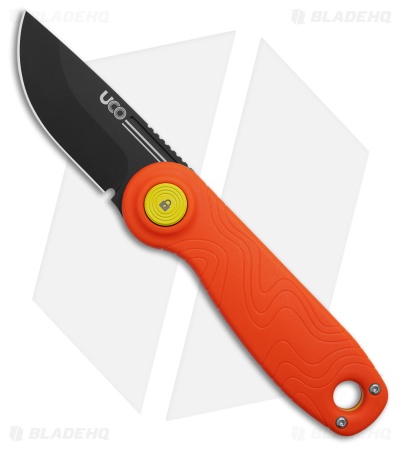 UCO Ingalls Switch-Lock Knife Tiger Orange GRN (2.6" Black TiNi)