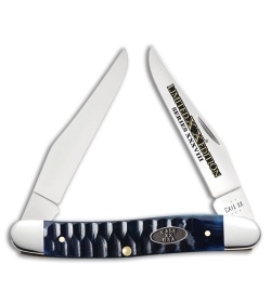 Case Knives Muskrat Knife 3.9" Gator Jig Ocean Blue Bone CA53985