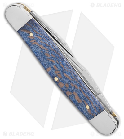 Case Knives Muskrat Knife 3.9" Blue Sycamore Wood (2.9" Satin) 63737