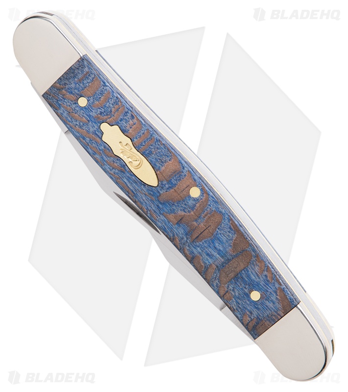 Case Knives Muskrat Knife 3.9" Blue Sycamore Wood (2.9" Satin) 63737