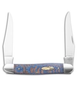 Case Knives Muskrat Knife 3.9" Blue Sycamore Wood (2.9" Satin) 63737