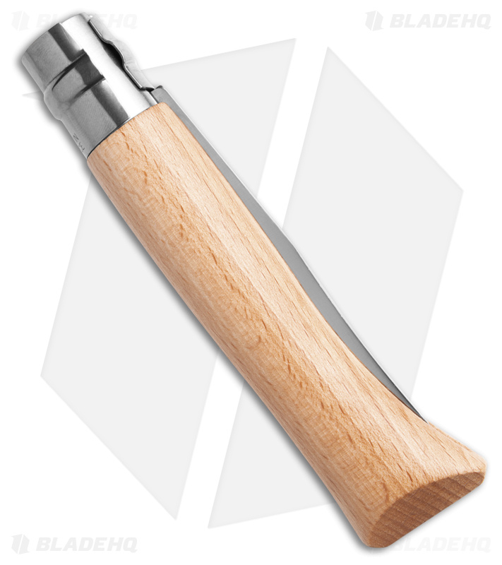 Opinel Knives No. 10 Stainless Steel Knife Beechwood (3.9" Satin) #10