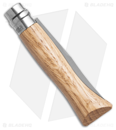 Opinel Knives No. 6 Stainless Steel Knife Oak (2.9" Satin) #6 SS